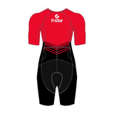 TriDot Women's 1PC Mid Sleeve Rocket ELITE Race Suit - RED