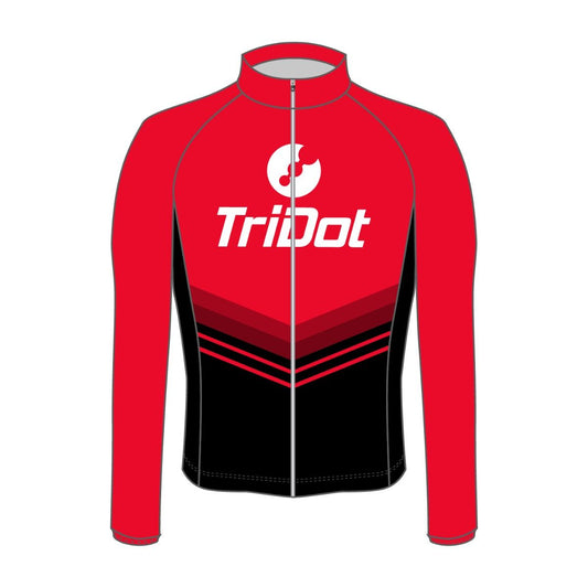 TriDot Women's Rocket Wind Proof Cycling Jacket - RED